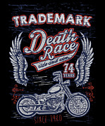 Trademark Death Race Ride and Win Digital Art by Jacob Zelazny