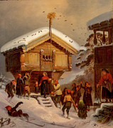 Traditions of Christmas Painting by Adolph Tidemand