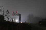 Train Yard in Fog Photograph by Charles Hite Train Yard in Fog Photograph by Charles Hite