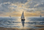 Tranquil Sails Digital Art by Samuel HUYNH