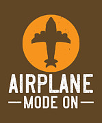 Traveler Gift Airplane Mode On Digital Art by Jeff Creation
