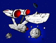 Trek Drawing by Michael Hopkins