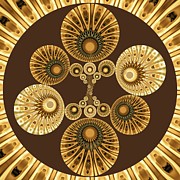 Tribal Gears Fractal Digital Art by Judi Suni Hall