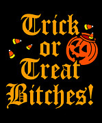 Trick Or Treat Bitches Digital Art by Flippin Sweet Gear