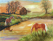 Trigger's Pond Painting by Melinda Hughes-Berland