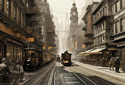 Trolly Town Digital Art by Mark Miller