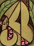 Tropical Abstract Hawaiian Woman Art Print  Painting by Tommervik