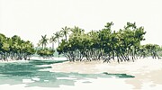 Tropical Mangroves  Painting by Lourry Legarde