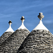 Trulli Cones - Square Photograph by Elvira Peretsman Trulli Cones - Square Photograph by Elvira Peretsman