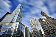 Trump Tower and Wrigley Building Photograph by Sebastian Musial Trump Tower and Wrigley Building Photograph by Sebastian Musial