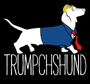 Trumpchshund Trump Dachshund Wiener Dog Digital Art by Jacob Zelazny