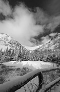 Tuckerman Ravine, Winter With Fence Photograph by Jeff Sinon Tuckerman Ravine, Winter With Fence Photograph by Jeff Sinon