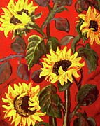 Tuscan Sunflowers Painting by Art From the Heart