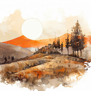 Tuscan Tapestry Painting by Lourry Legarde Tuscan Tapestry Painting by Lourry Legarde