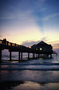 Twilight Embrace of Serenity at the Pier Photograph by Portia Olaughlin