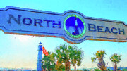 Tybee Island North Beach Mixed Media by Dan Sproul
