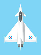 Typhoon Jet Fighter Aircraft - Sky Digital Art by Organic Synthesis