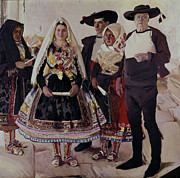 Typical Lagarterans - 1912 - oil on canvas - CAT 957. Painting by Joaquin Sorolla -1863-1923-