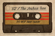 U2 The Joshua Tree Album Cassette Tape Mix Tape Mixed Media by Design Turnpike