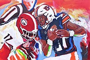 Uga Vs Auburn Painting by John Gholson Uga Vs Auburn Painting by John Gholson