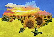 Ukraine Digital Art by Kyle Findley