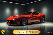 Ultimate Ferrari F12tdf Digital Art by Marc Etherington