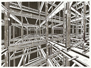 Under Construction Drawing by Jonathan Baldock