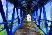 Under the blue bridge Photograph by Tatiana Travelways