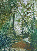 Under the Leaning Tree Painting by Jenny Armitage