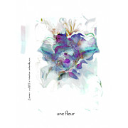 UNE FLEUR No. 1 Mixed Media by Zsanan Studio