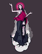 Unholy Mother Drawing by Ludwig Van Bacon