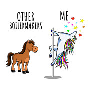Unicorn Boilermaker Other Me Funny Gift for Coworker Women Her Cute Office Birthday Present Digital Art by Jeff Creation