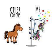 Unicorn Coach Other Me Funny Gift for Coworker Women Her Cute Office Birthday Present Digital Art by Jeff Creation