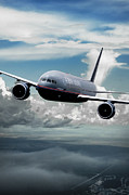United Airlines Boeing 777-200 #1 Mixed Media by Erik Simonsen United Airlines Boeing 777-200 #1 Mixed Media by Erik Simonsen