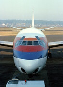 United DC-8 At PDX 1978 Photograph by James B Toy