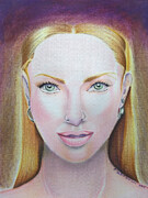 Untitled Women with Golden Blonde hair Drawing by Donald 'C-Note' Hooker