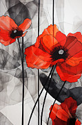 Urban Blooms - Urban Nature Art Painting by Lourry Legarde