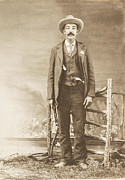 US Marshal Bass Reeves Cabinet Card Painting by Artistic Rifki