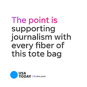 USA TODAY The Point - Black Logo Digital Art by Gannett