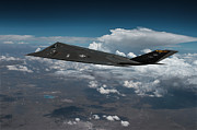 USAF F-117A Nighthawk Mixed Media by Erik Simonsen