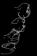 Uther Dancing in Moonlight Painting by Viva Anderson