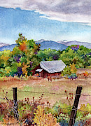 Valmont Barn Painting by Anne Gifford Valmont Barn Painting by Anne Gifford