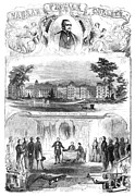 Vassar College, 1861 Drawing by Granger Vassar College, 1861 Drawing by Granger
