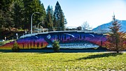 Vedder Bridge Retaining Wall Mural Photograph by Tom Cochran