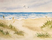 Ventura Dunes Painting by M Carlen