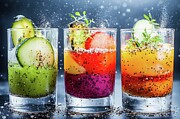 Vibrant Designer Drinks Digital Art by Matthias Hauser