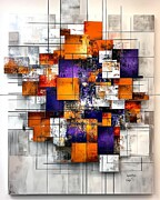 Vibrant Spirit of Clemson Digital Art by Noah Parker