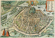 View Of Avignon, France, 1575 Photograph by Georg Braun and Franz Hogenberg