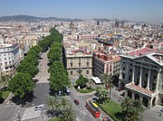 View of Las Ramblas Photograph by Lisa Mutch
