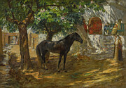 Village in the Sahara Painting by Frederick Arthur Bridgman